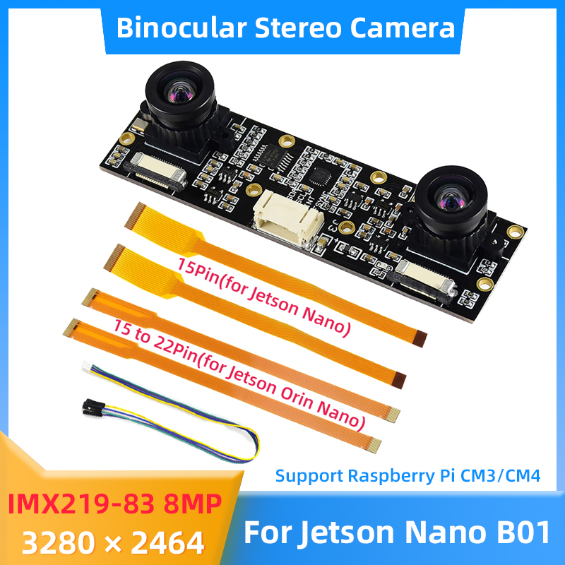 Raspberry Pi Hq Camera Microscope Lens - 8MP IMX219 Binocular Camera for NVIDIA